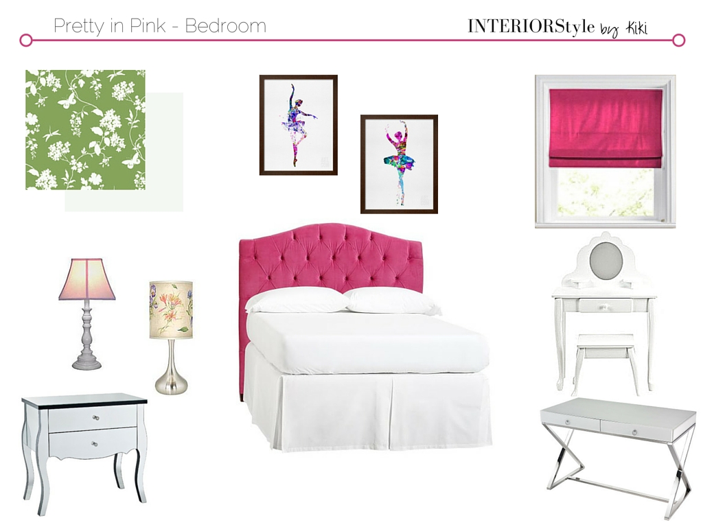 pretty in pink bedroom